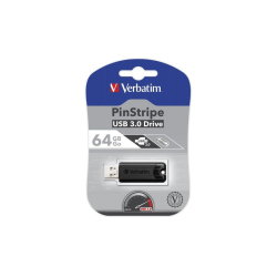 Verbatim USB pendrive USB 3.0 64GB 49318 USB A, z wysuwanym złączem czarny