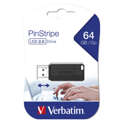 Verbatim USB pendrive USB 2.0/64GB 49065 USB A, z wysuwanym złączem czarny