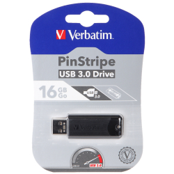 Verbatim USB pendrive USB 3.0 16GB 49316 USB A, z wysuwanym złączem czarny