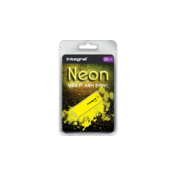 Pendrive Integral Neon 32GB USB 2.0 - Yellow