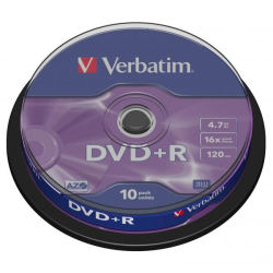 Płyta DVD+R Verbatim 4.7GB Cake 10szt.