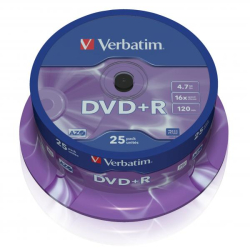 Płyta DVD+R Verbatim 4.7GB Cake 25szt.