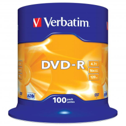 Płyta DVD-R Verbatim 4.7GB Cake 100szt.