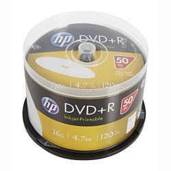 Płyta DVD+R Hewlett-Packard 4.7GB Cake 50szt. - do nadruku